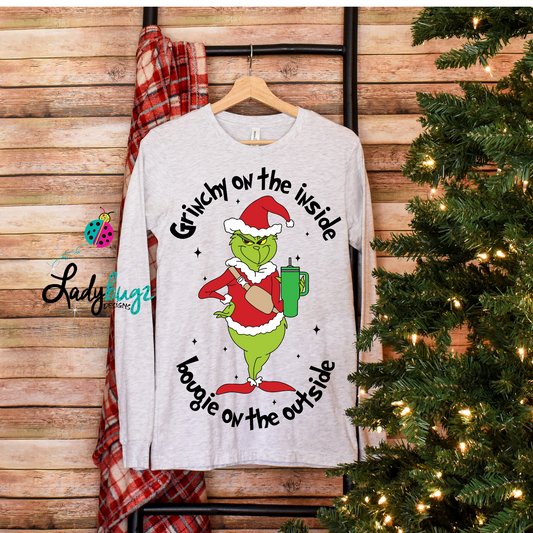 Grinchy on the inside bougie on the outside