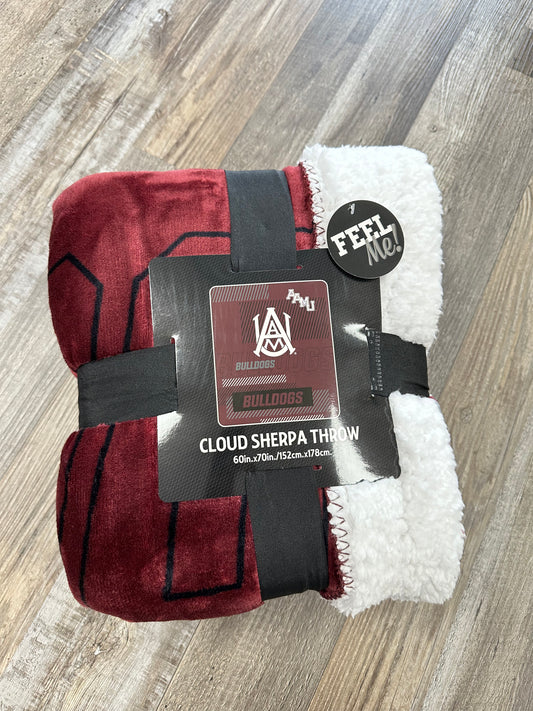 AAMU Bulldogs Cloud Sherpa Throw