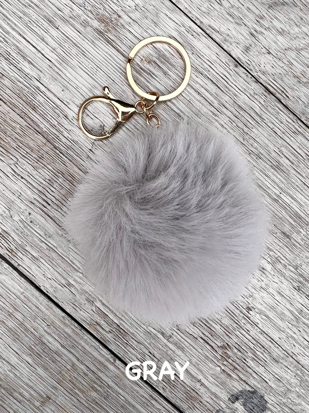 Faux Fur Pom for Wristlets