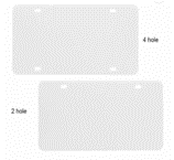 Sublimation License Plate