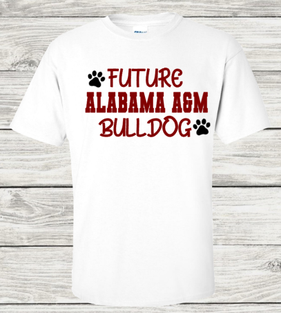 Future Bulldog w/Paw Print-Youth Tee